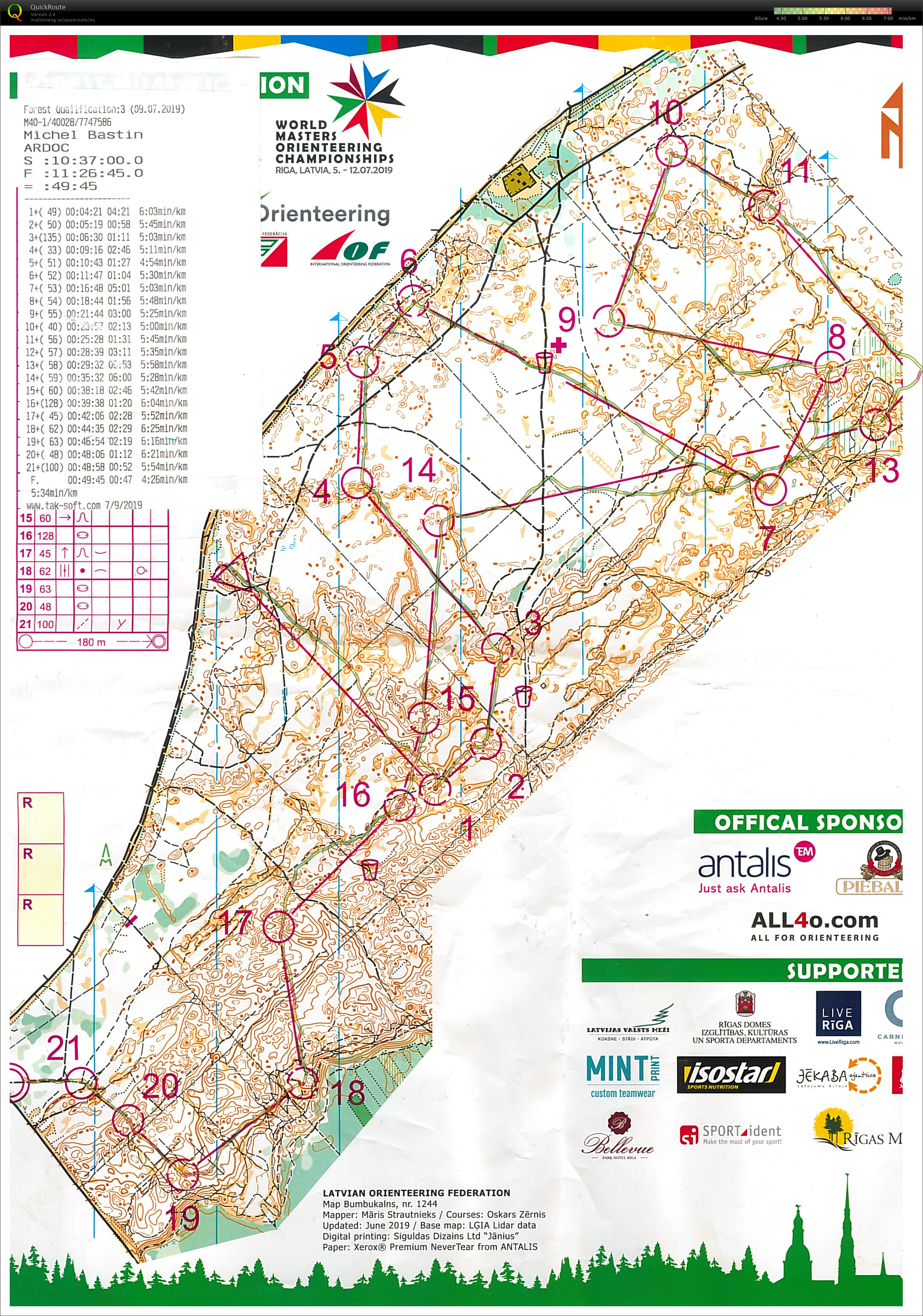 WMOC - Forest qualification (09/07/2019)