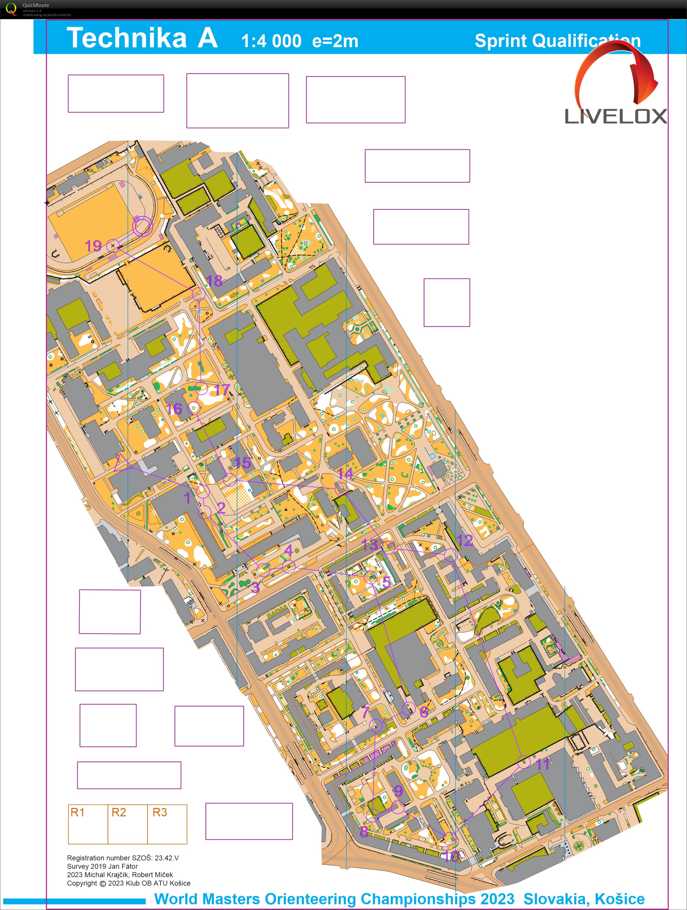 World Master Orienteering Championships - Sprint Qualification (12.08.2023)